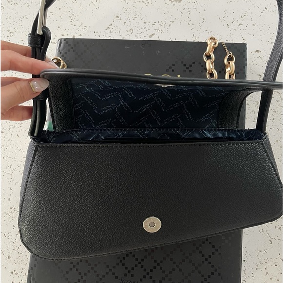 French Connection Faux Leather Alva Shoulder Mini Crossbody Shoulder bag Black - Picture 6 of 8